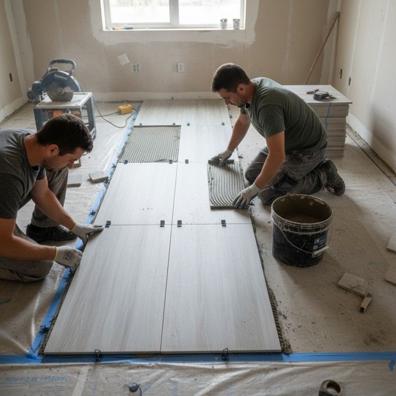 Local Tile pros at work