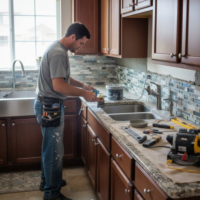 Mosaic Backsplash Installation in Wilmington, NC