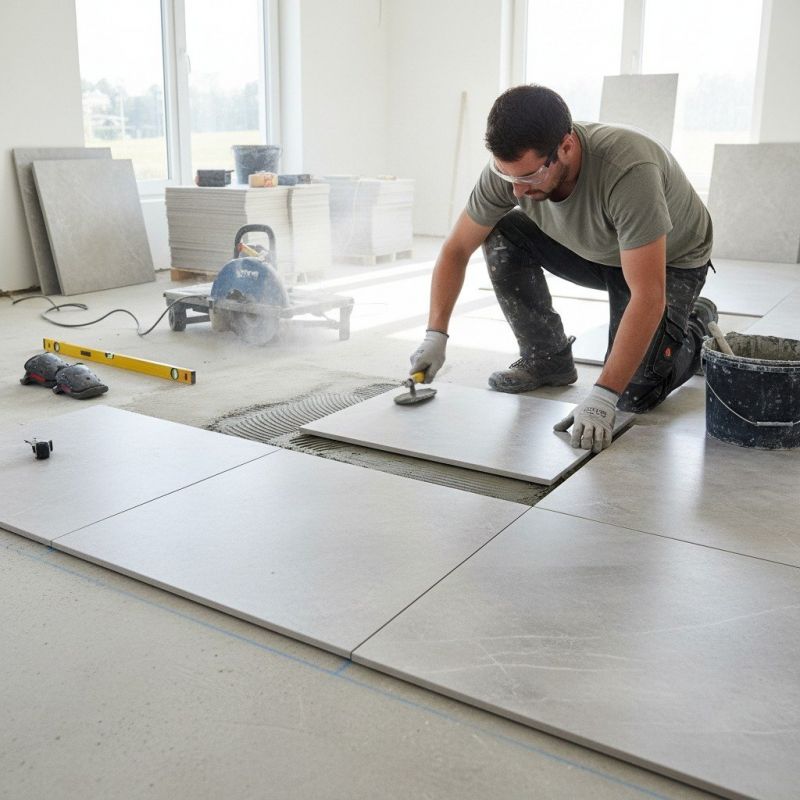 Mosaic Tile Floor Installation in Longmont, CO