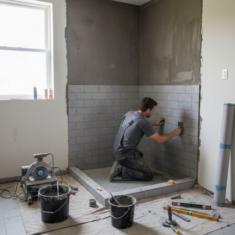 Shower Floor Tiling in Denver County, CO