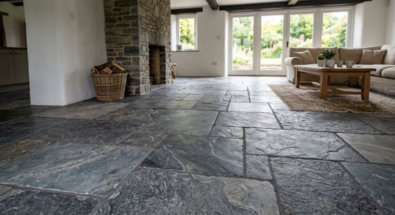 Stone Floor Installation in Overland Park, KS