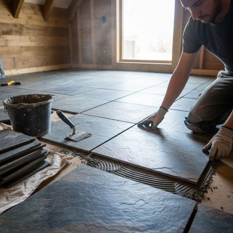 Stone Floor Installation in Alpharetta, GA